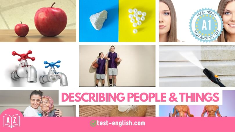 Adjectives for describing people and things – A1 English Vocabulary