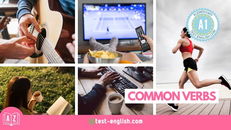 Common verbs and verb phrases – A1 English Vocabulary