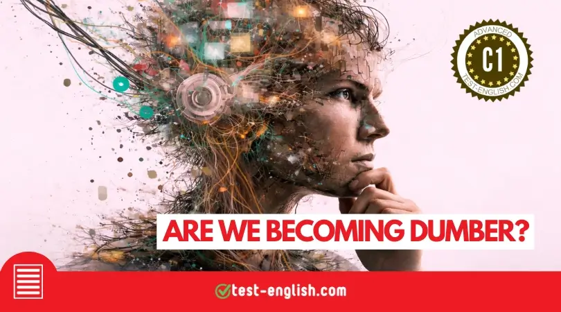 Abstract image of a fragmented human head with digital elements for C1 reading on thinking and intelligence