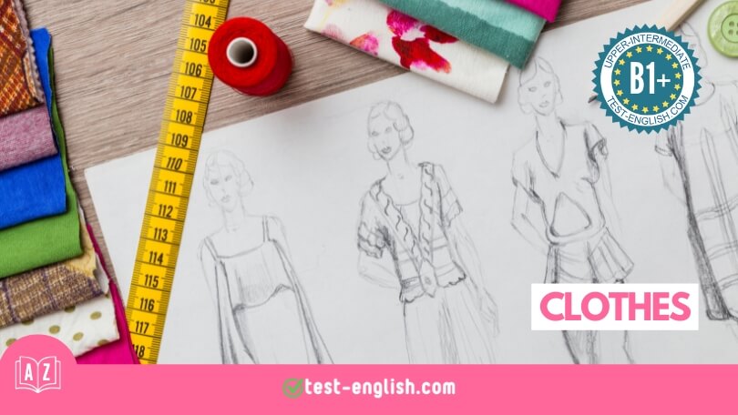 Fashion design sketches with fabric swatches and a measuring tape.
