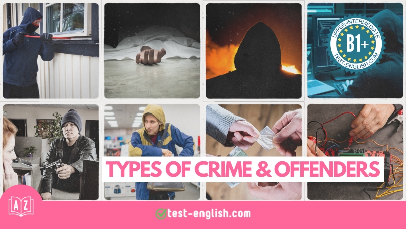 Types of crime and offenders – B1+ English Vocabulary