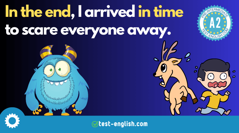 On time vs In time, At the end vs In the end
