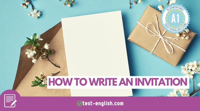 How to write an invitation – A1 English writing