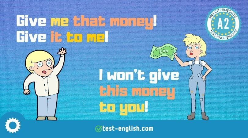 Verbs with two objects